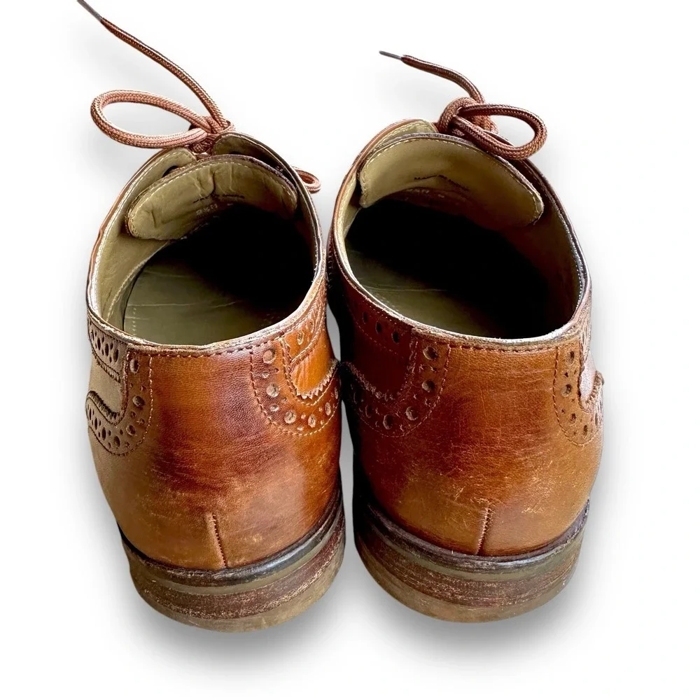 Cole Haan Mens Oxford 9.5M Wingtip Leather Grand OS Cambridge‎ Shoes C12915